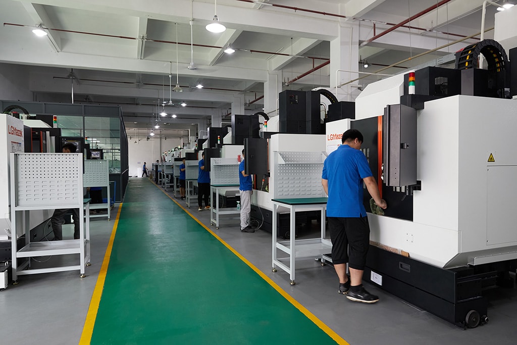 3 axis,4 axis, and 5 axis CNC Machining workshop of High Precision Machining 
